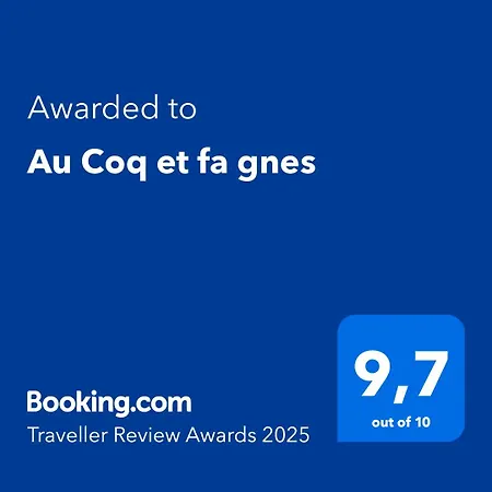 샬레 Au Coq Et Fa Gnes